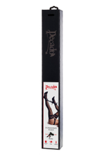 Бондажный набор Pecado BDSM, 3 точки фиксации, распорка, оковы, натуральная кожа, черный