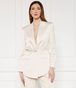 Сатиновый пиджак GOLDENEYE GIACCA Pinko - экрю(103567 A1U1)