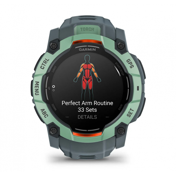 Garmin Instinct 3 AMOLED Neo Tropic — смарт-часы 50 мм с ярким экраном и GPS