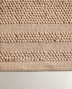 Zara Home - Нескользящий коврик для ванной из хлопка, бежевый, 50x70 см