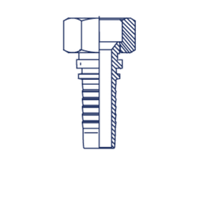 Фитинг DN 38 DKI (Г) 52x2 (накидная гайка)