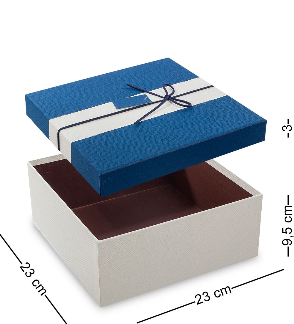 Packing Symphony WF-36-A Набор коробок из 3шт «Прямоугольник» цв.бел./син.