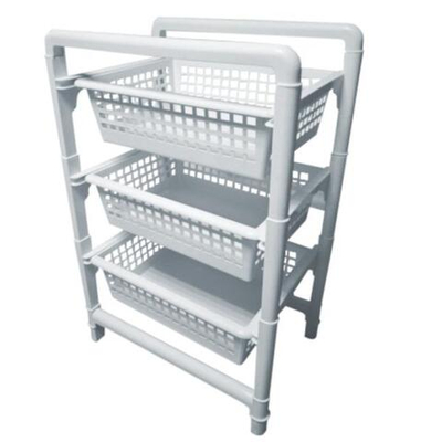 Этажерка 3 ящика цвет белый мрамор Б01.050.00СБ\-00-09-9016-11