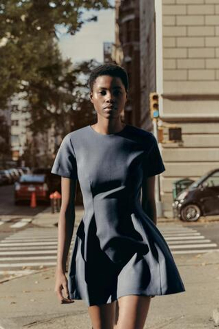 ZARA ПЛАТЬЕ — ZW COLLECTION, СИНИЙ