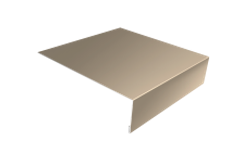 Планка лобовая 180х50 RAL 1015 светлая слоновая кость (2м) глянец