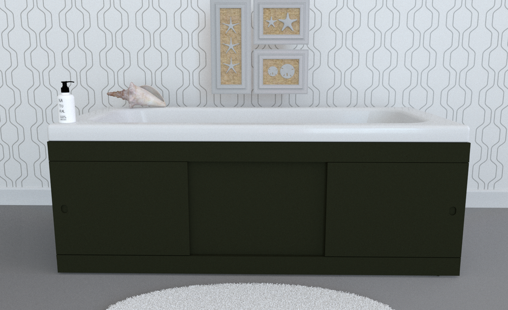 Экран под ванну раздвижной TR-4-221 пихтовый матовый soft touch