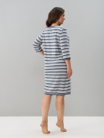 Халат Хм-562/индиго-серыйполоса-и