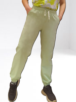 20822 Брюки женские внизу на резинке футер 2-х нитка фисташка (56)