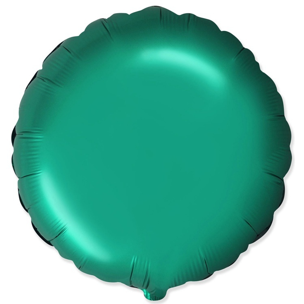 Фольгированная фигура, круг 18"/46СМ Сатин Green