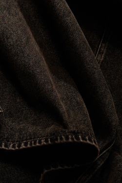 H&M - Glenn Martens Джинсовая юбка расклешенная, темно-коричневый