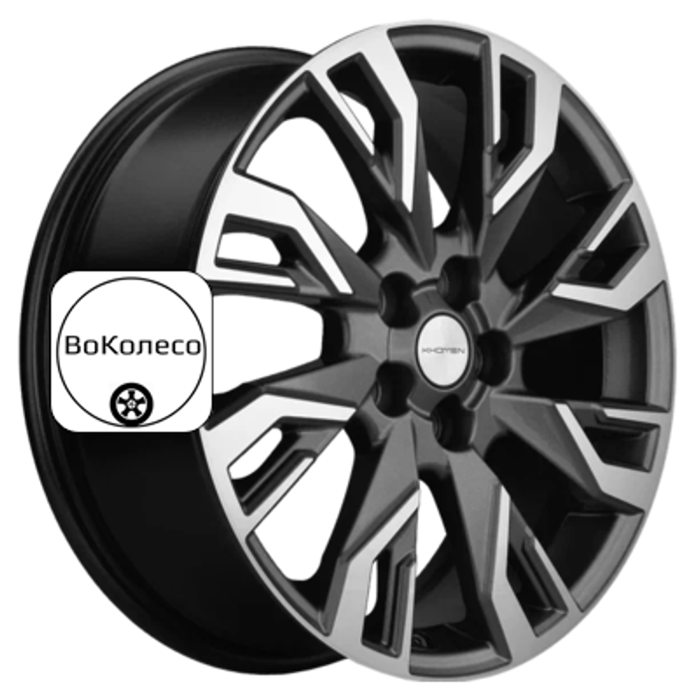 7x18/5x114,3 ET40 D66,5 KHW1809 (Haval Dargo) Gray-FP Khomen Wheels