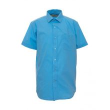 Голубая сорочка с коротким рукавом TSAREVICH Alaska