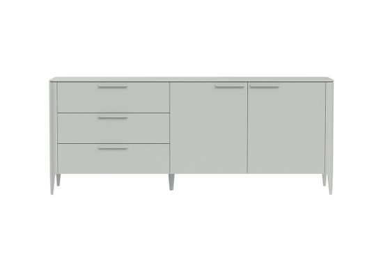 Тумба Type 3 ящика 2 двери L (светло-серый)