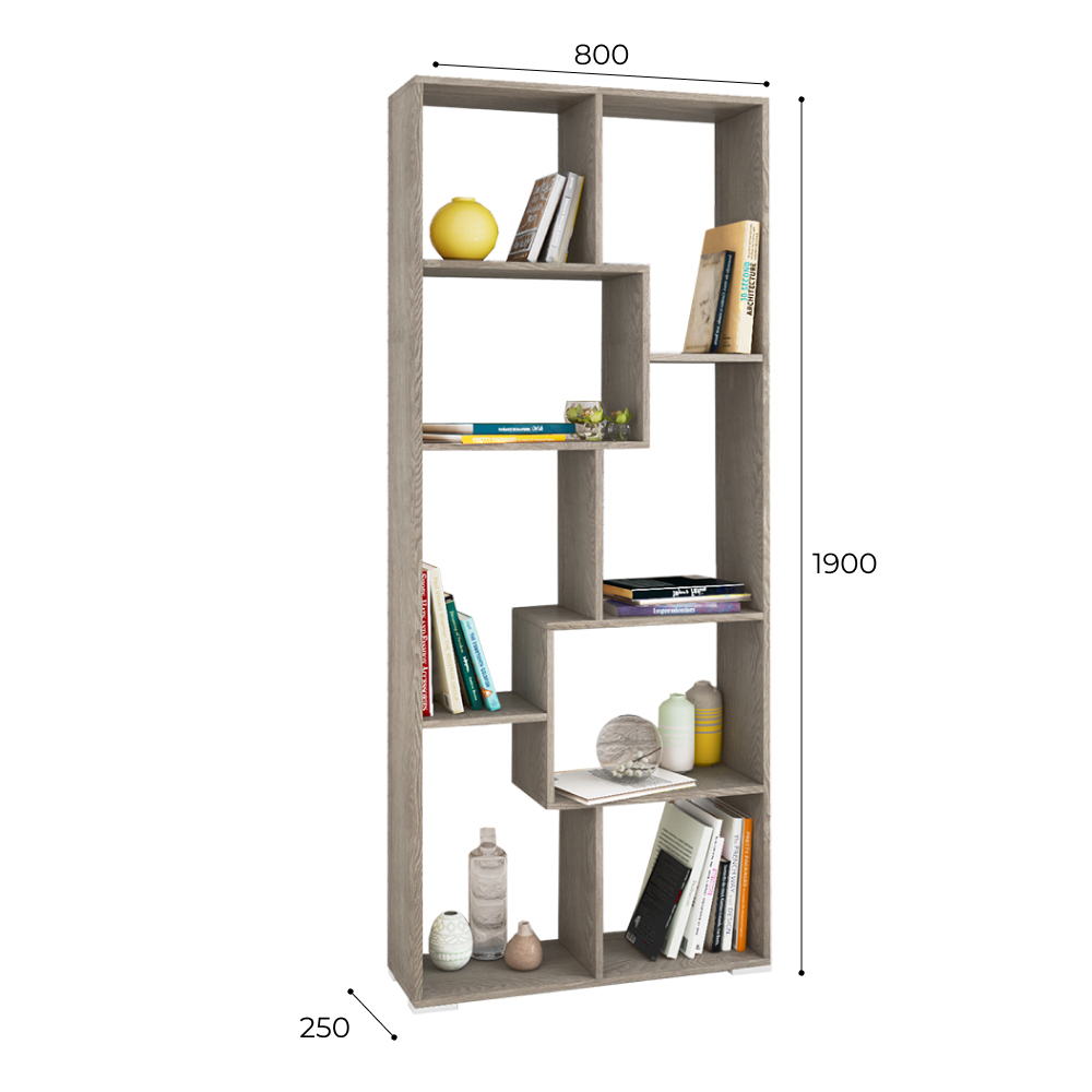 Стеллаж Ромео-8, ясень анкор темный
