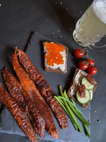 икра форели вяленая, подкопченая, слабосоленая - истык форели- 100 грамм