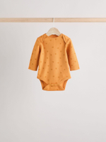 Боди с длинным рукавом для малышей Next B46-232, 5 шт., Зеленый, Желтый, Синий