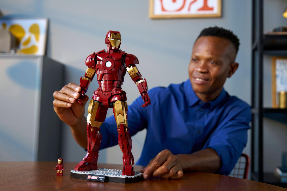 Конструктор Лего Марвел Железный Человек Mark 3 76344 | LEGO Marvel Iron Man MK3 коллекционная модель 1297 деталей 18+