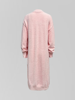 Комплект JN 5276 пушистый из платья миди и кардигана с поясом в комплекте