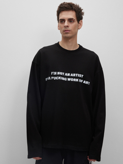 Лонгслив Work of art, черный
