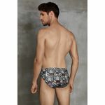 Мужские трусы слипы серые с принтом Doreanse 1337