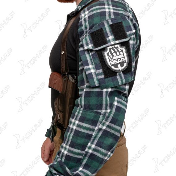 Кобура операт. под ПМ вертик. с запасной обоймой ПМ коричневая (HS-ОК-1-Нк) Helios