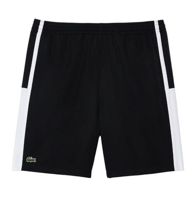 Мужские теннисные шорты Lacoste Sport Colourblock Panels Lightweight Shorts - black/white
