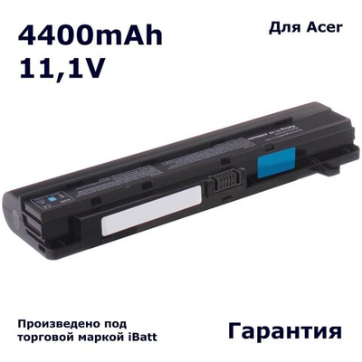 Аккумулятор iBatt 4400mAh, для BT.00303.002 3UR18650F-2-QC175