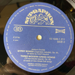 Винтажная виниловая пластинка LP Anton n Dvorak Дворжак, Jindrich Jindrak, Alfred Holecek, Love Songs, Op. 83, In Folk Tone, Op. 73 (Чехословакия 1984)