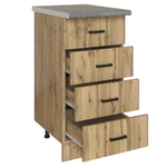 Стол разделочный 40 вотан (4 ящика) столешница бетон