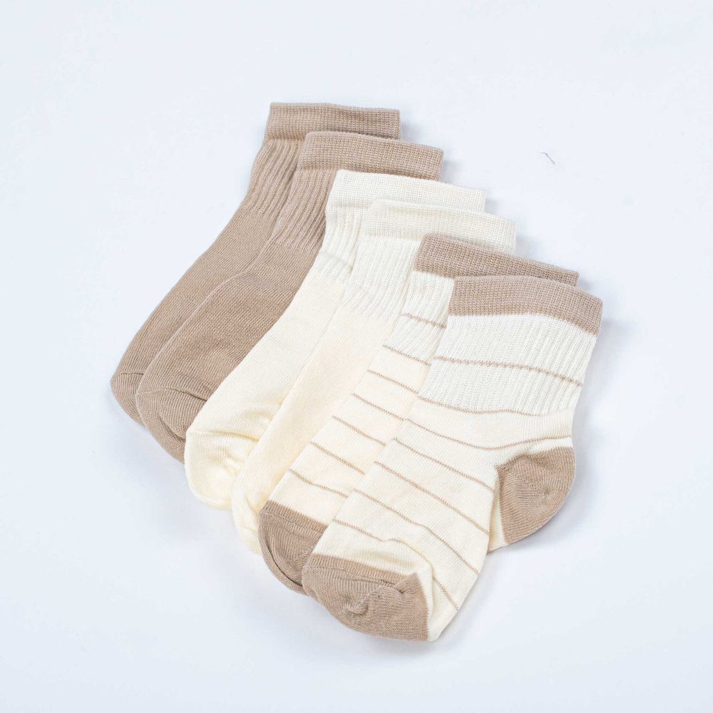 Комплект носков "Тофу/Беж"