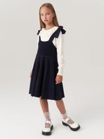 Сарафан школьный для девочки AT972-218 синий