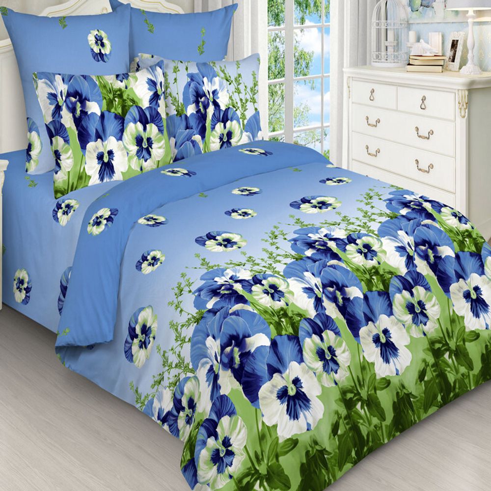 Комплект постельного белья &quot;ВЛ. 3014&quot;, бязь, 100% хлопок, Россия.