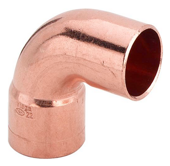 Viega угол медный 22 мм. 90° однораструбный (серия 95092 медные фитинги под пайку)