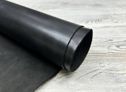 Monteria Extra Pull Up Nero (1,6-1,8 мм), цв. Черный, натуральная кожа