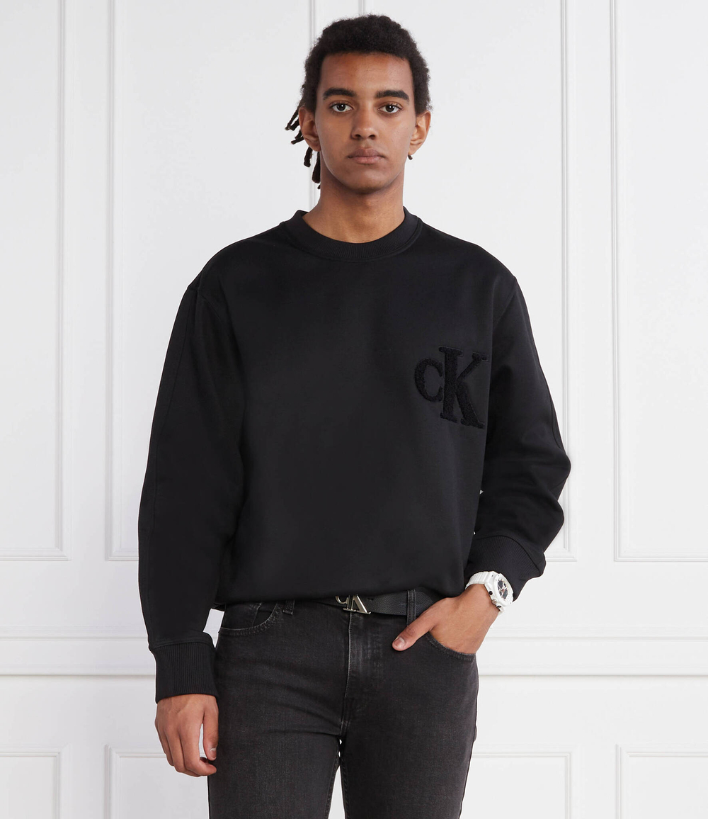 Худи CHENILLE CALVIN KLEIN JEANS - черный(J30J323454)