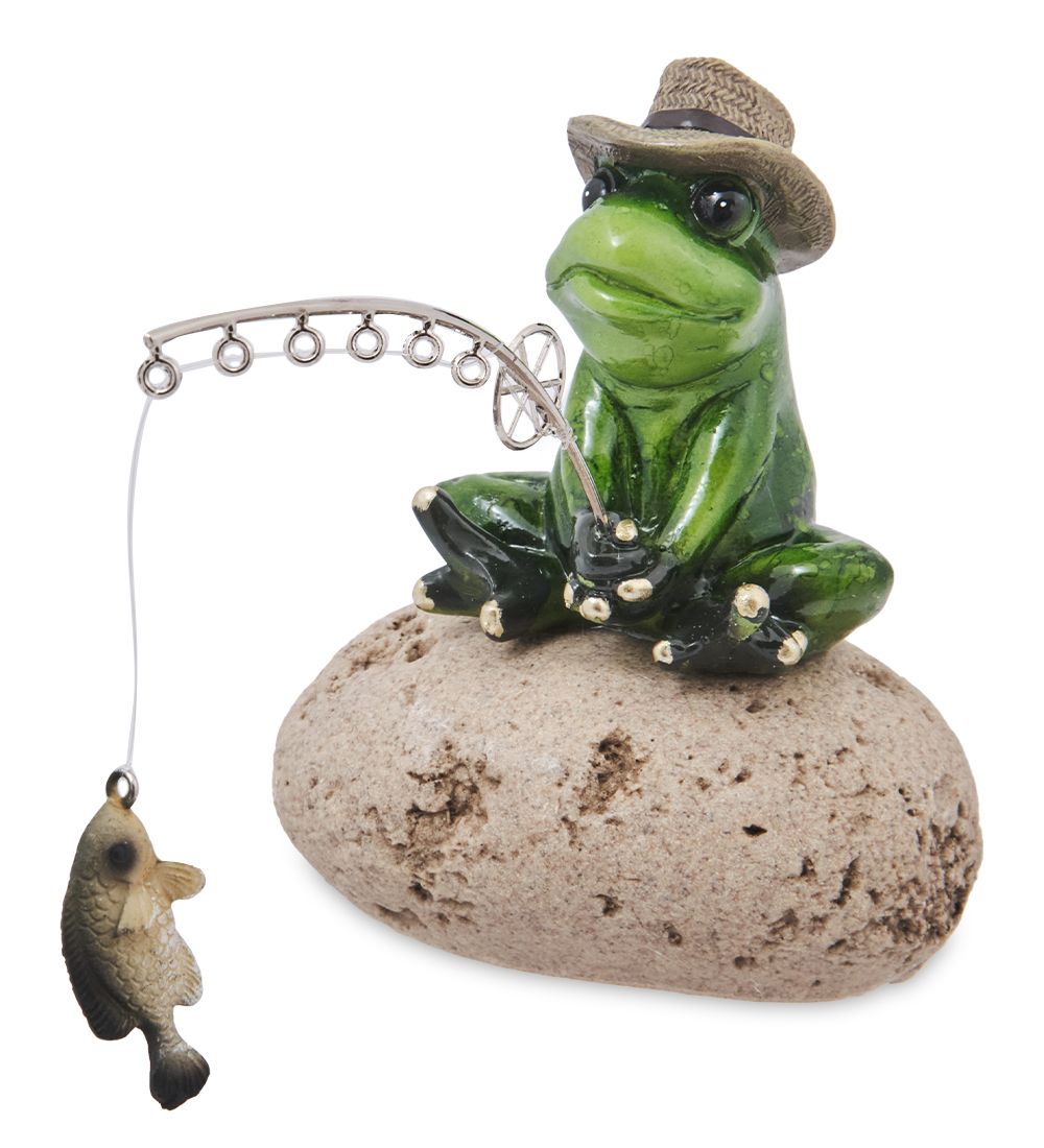 GAEM Art MN-303 Фигурка «Лягушка на рыбалке»