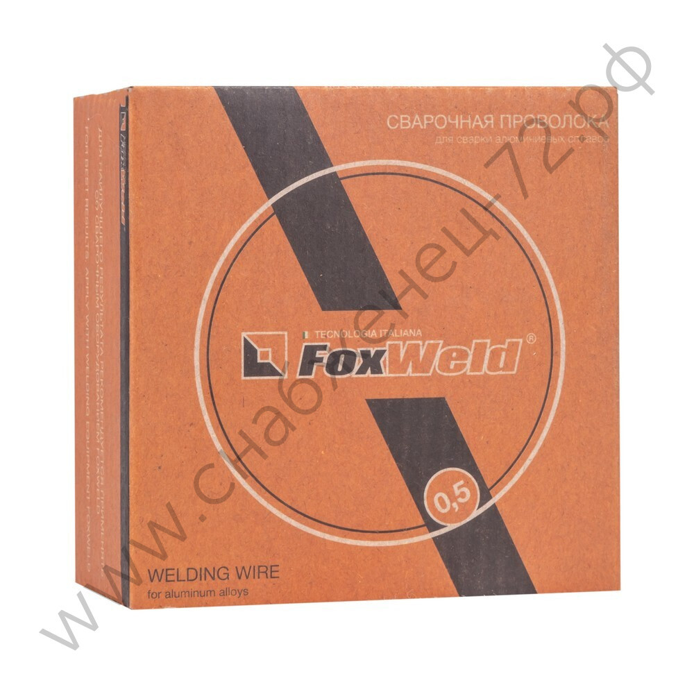 FoxWeld Проволока алюминиевая AL Si 5 (ER-4043) д.0.8мм, 0,5кг D100 (пр-во FoxWeld/КНР)