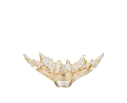Чаша для фруктов Lalique Champs-Elysees золотая, 25 см