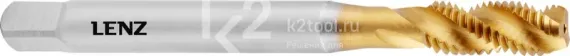 Метчик машинный LENZ M5х0,8 мм, HSSE/TiN, DIN 371, арт. LZGM-1105