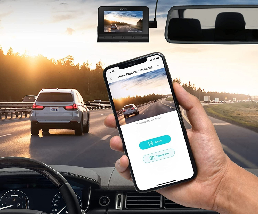 Видеорегистратор 70mai Dash Cam A800S черный