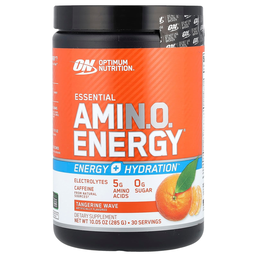 Optimum Nutrition, ESSENTIAL AMIN.O. ENERGY + ELECTROLYTES, Tangerine Wave, 285 г (10,05 унции)
