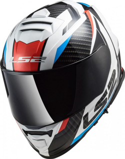 LS2 Мотошлем интеграл FF800 STORM RACER сине-красный