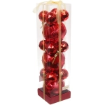 Набор шаров «Miracle» 10 см + 5 см (15 предметов), Красный