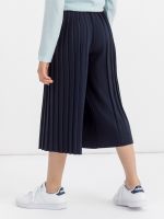 Кюлоты плиссированные широкие для девочки