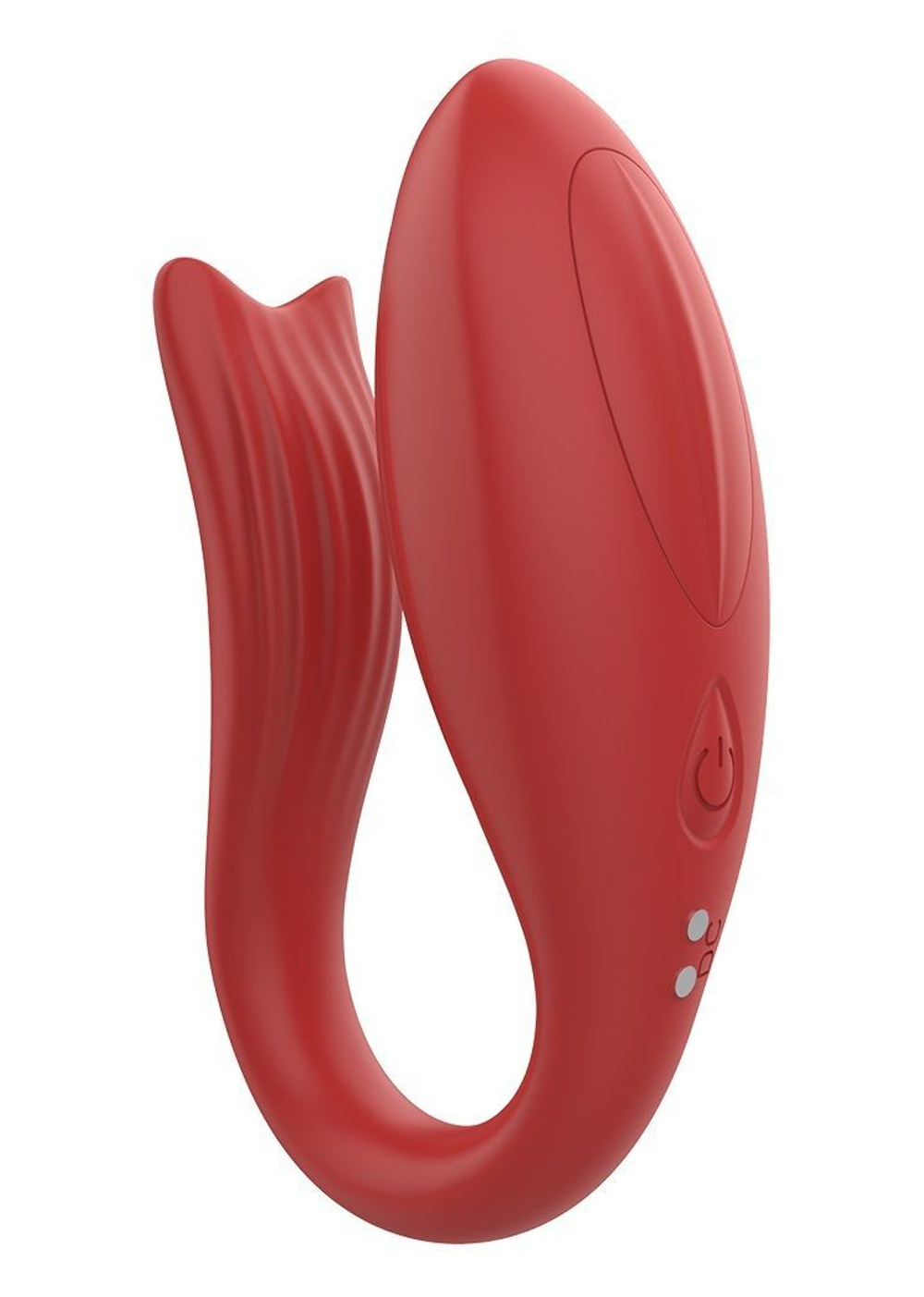 Красный вибратор для пар Pandora (Цвет: красный)