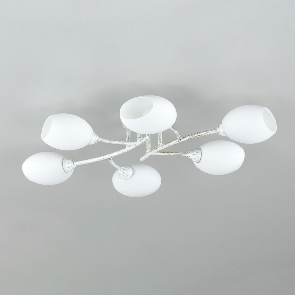 Citilux Флорида CL148160 Люстра потолочная Белая с патиной