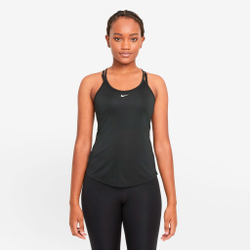 Женская теннисная майка Nike Dri-Fit One Elstka Tank Top Women - Black, White