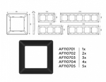 Рамка на 4 поста Ambrella Volt Line AF110704