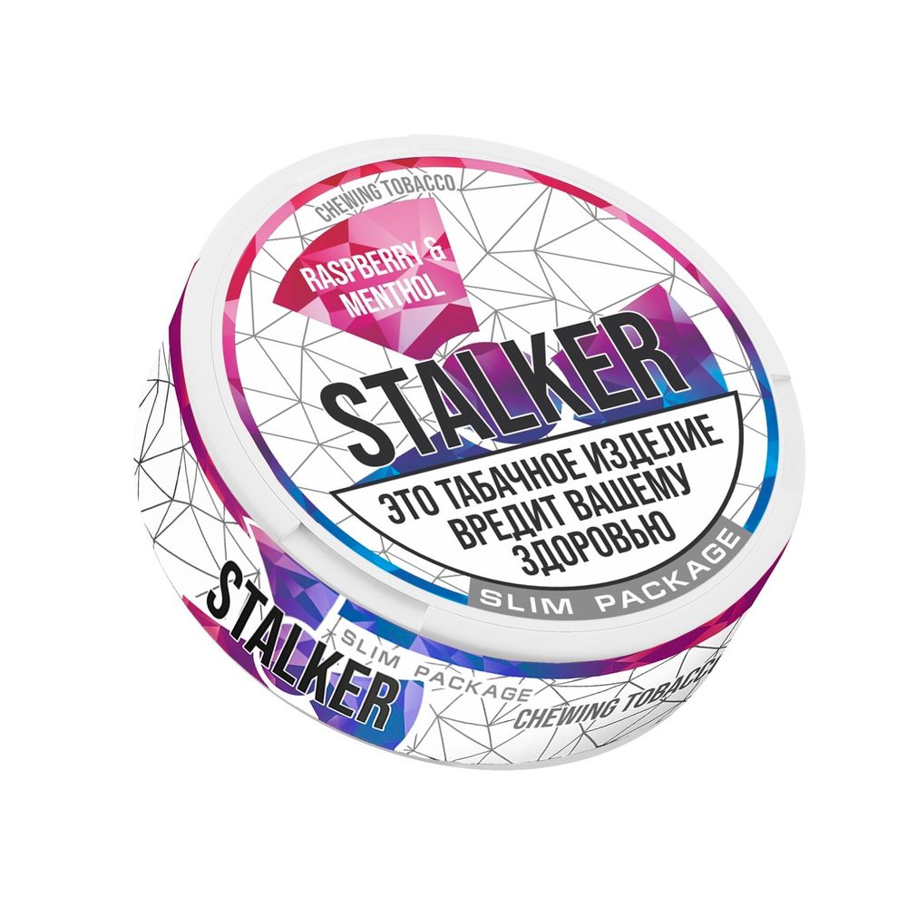 Жевательный табак Stalker Light Slim - Малина и Ментол, 8 гр