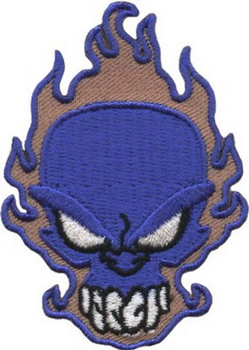 Нашивка Wicked skull-Свирепый череп